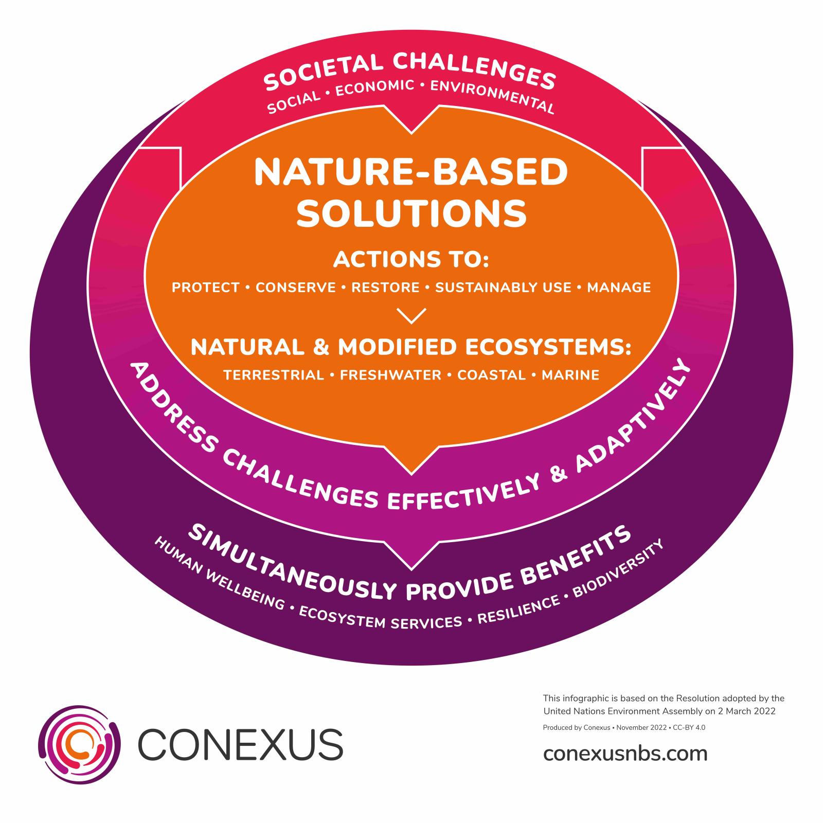 Nature based solutions infographic