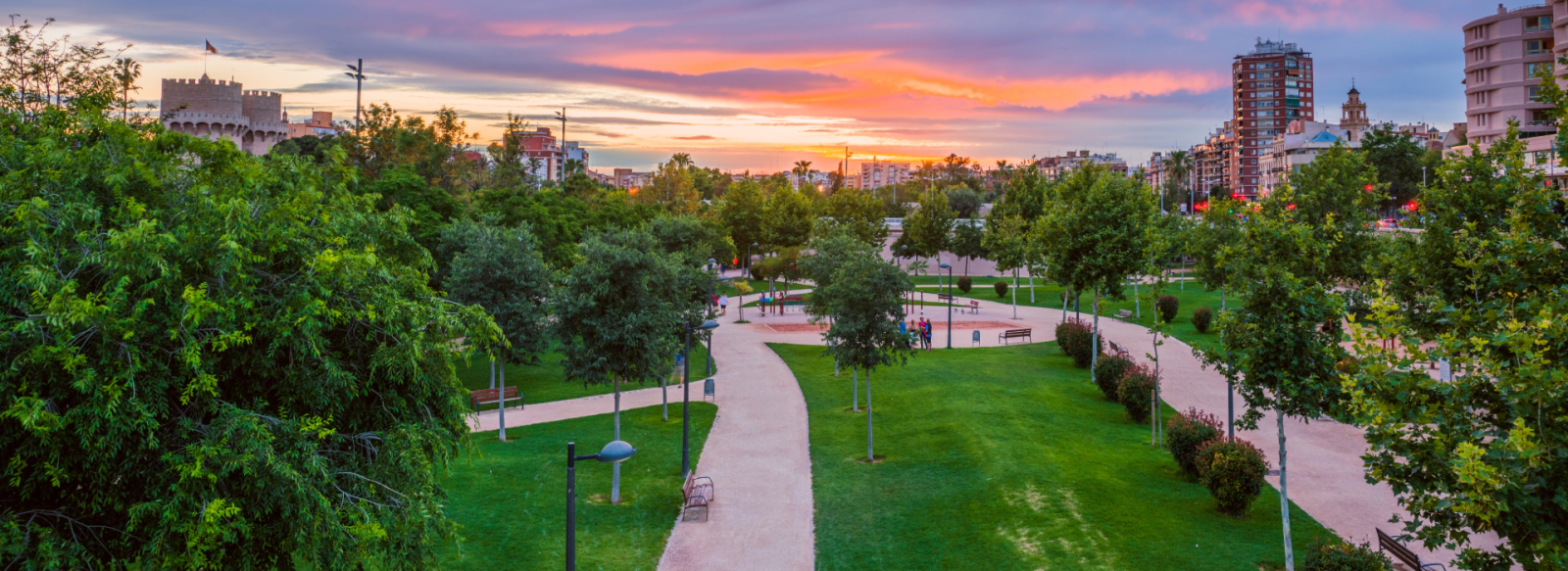 View of Turria park in Valencia
