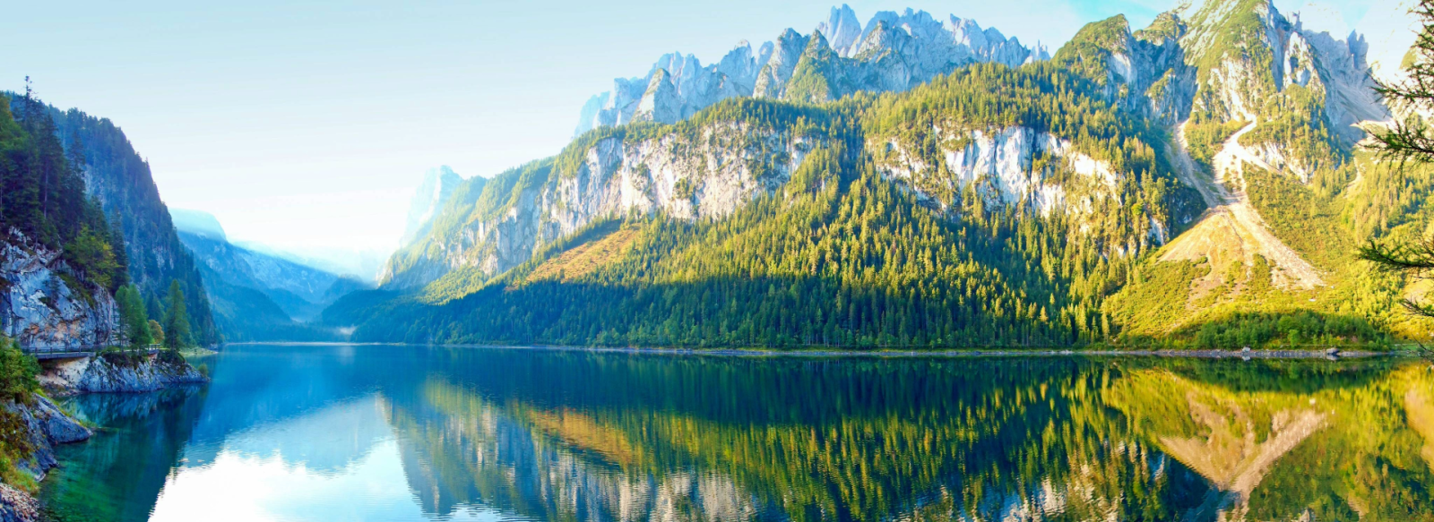 View of a river and mountain range