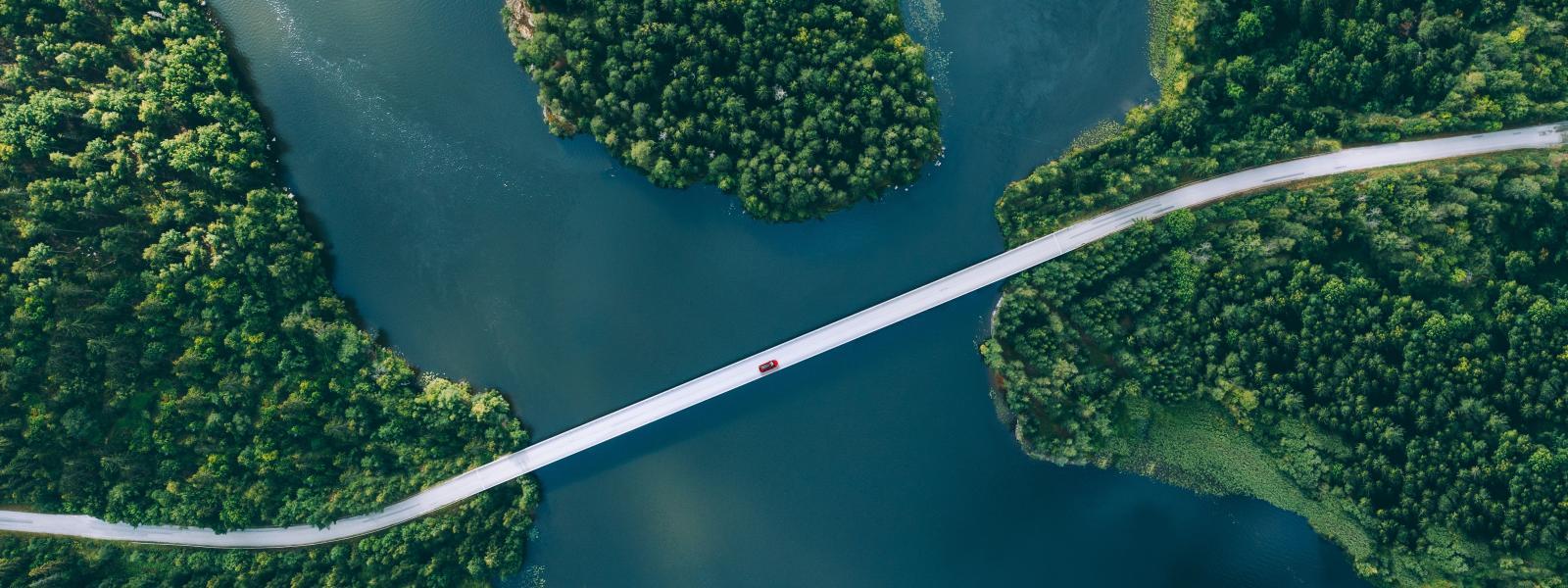 MKEN header - birdseye view of water with bridge