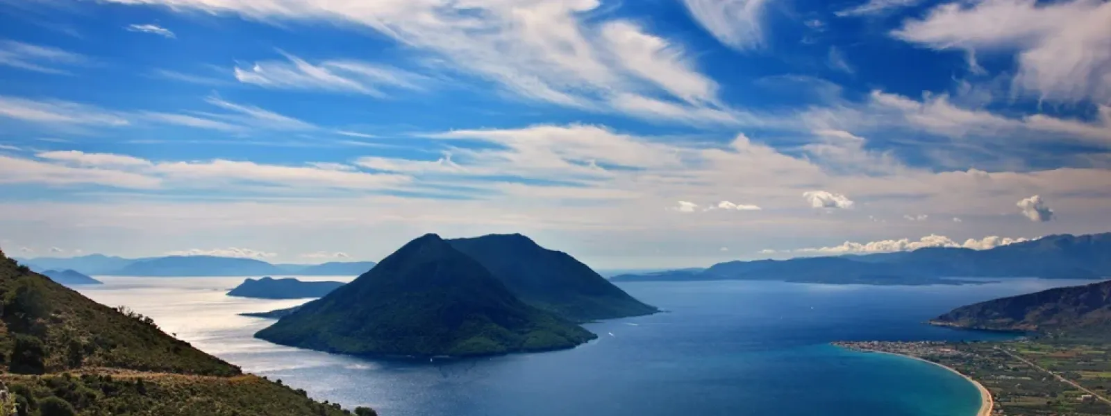 Landscape of water and islands