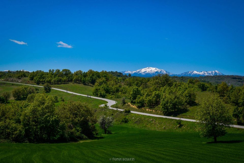 Characteristic landscape around Grevena town