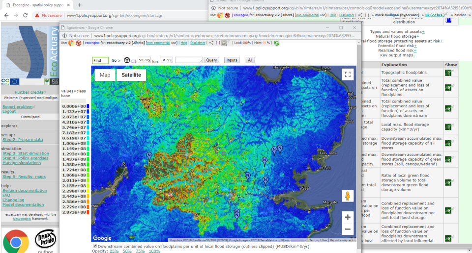 EcoActuary: an open-access catastrophe model capable of assessing the impact of green infrastructure on local and downstream assets at risk of flood. EcoActuary: an open-access catastrophe model capable of assessing the impact of green infrastructure on local and downstream assets at risk of flood.