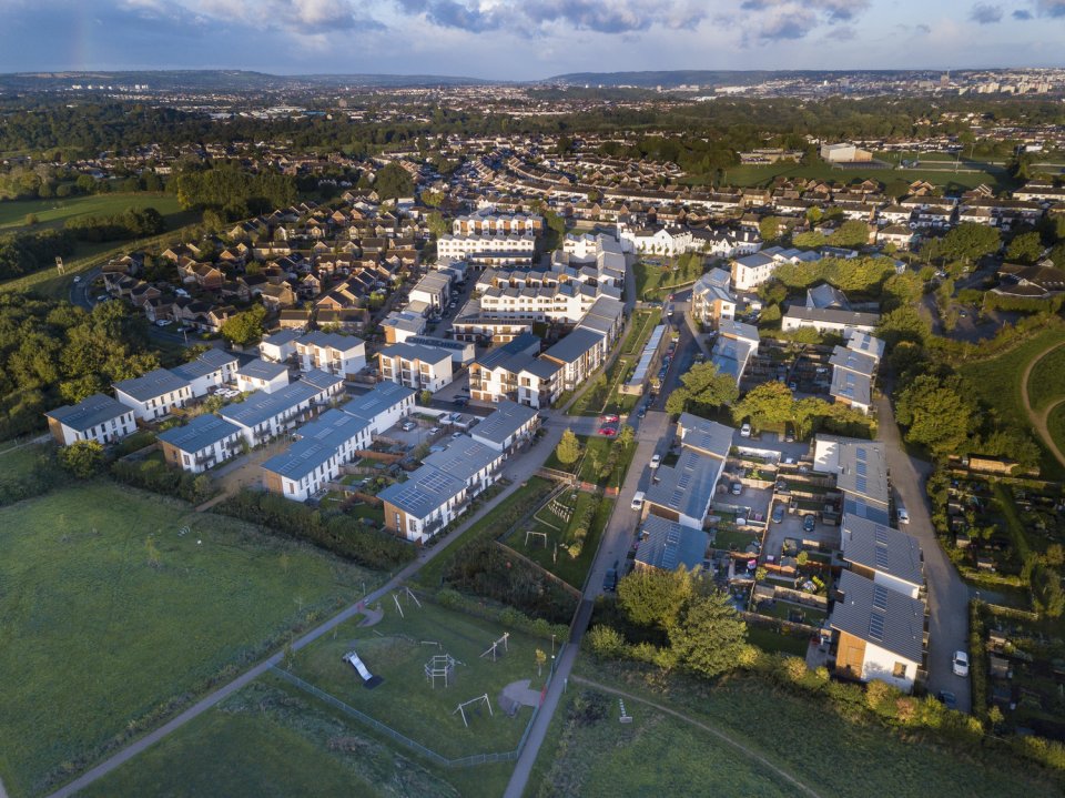 Hanham Hall from above - credit to HTA Designs