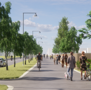 Umea: Bölevägen - korsning Nipvägen visualisation
