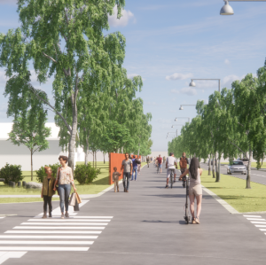 Umea: Bölevägen - korsning Nipvägen visualisation