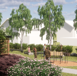 Umea: Bölevägen - park vid Volvo 2 Visualisation