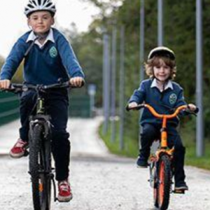 Castletroy Urban Greenway children cycling
