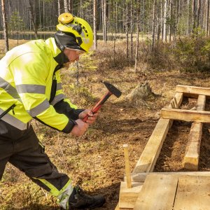 Health Forest construction, Lahti, May 2023