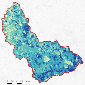 Current catchment provision of flood mitigation services Current catchment provision of flood mitigation services