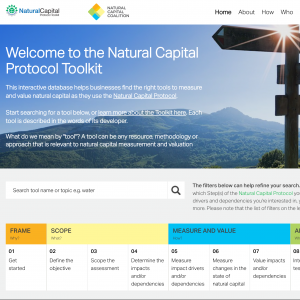 Natural Capital Protocol Toolkit Natural Capital Protocol Toolkit