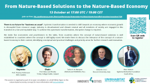 [UN Habitat Live Conference] URBiNAT speaker on panel to discuss “From Nature-Based Solutions to the Nature-Based Economy”