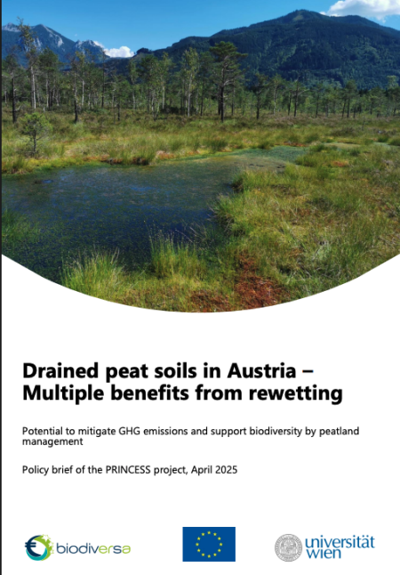 Drained peat soils in Austria – Multiple benefits from rewetting
