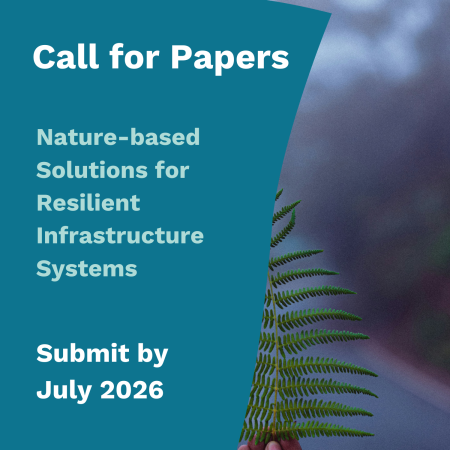 call for papers and photo of a misty road 