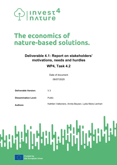 Invest4Nature D4.1 cover