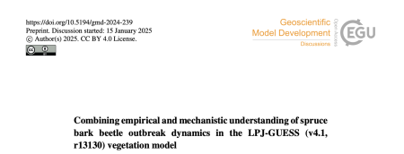 Combining empirical and mechanistic understanding of spruce bark beetle outbreak dynamics in the LPJ-GUESS (v4.1, r13130) vegetation model 