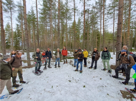Climb-Forest participants in the forest in Oslo