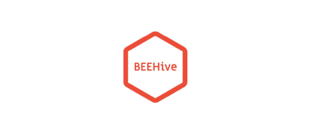 BEEHive logo in hexagonal shape