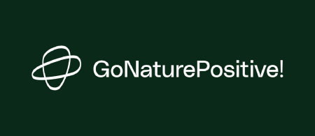 go nature positive logo - two circles overlapping at alternate angles