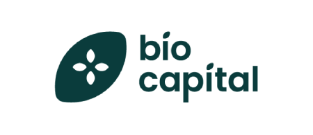 bio capital logo - dark green pill with star in