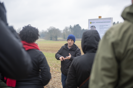 trans4num team outside in green forest