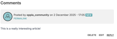 reply comment screenshot