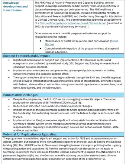 Good practice criteria