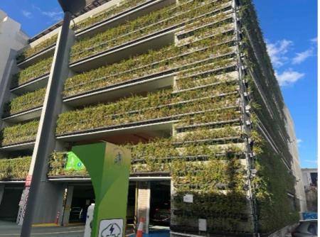 Kydon's S.A. Green Wall, in Chania Greece.