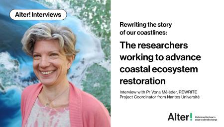 Social media card, photograph of interviewee.