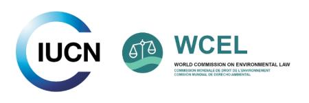 White background with the logos of IUCN and WCEL