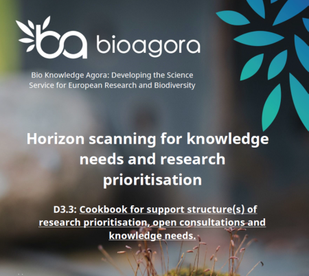 Cookbook for support structure(s) of research prioritisation, open consultations and knowledge needs
