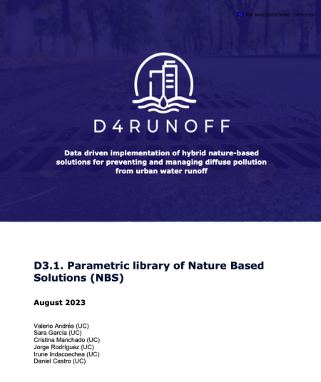 D3.1. Parametric library of Nature Based Solutions (NBS) report cover