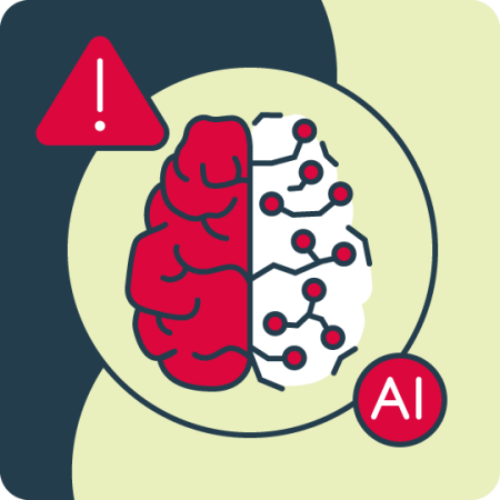 risks of using ai brain in red