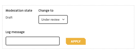 draft to under review slate