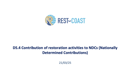 "Contribution of coastal restoration activities to NDCs (Nationally Determined Contributions)Advancing the Water Resilience Strategy   through Sponge Landscapes and Nature-Based   Solutions for a Climate Resilient Europe"