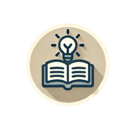 icon recommender system - open book with lightbulb over the top 