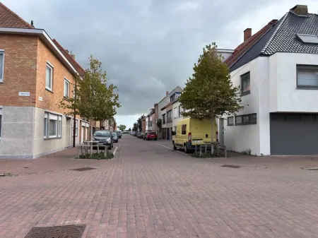 A road between houses