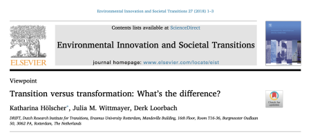 report cover - Transition versus transformation: What’s the difference?