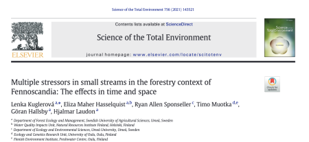 Multiple stressors in small streams in the forestry context of Fennoscandia: The effects in time and space paper cover