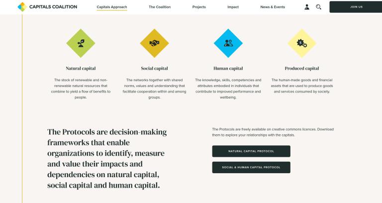 Captials Approach web page