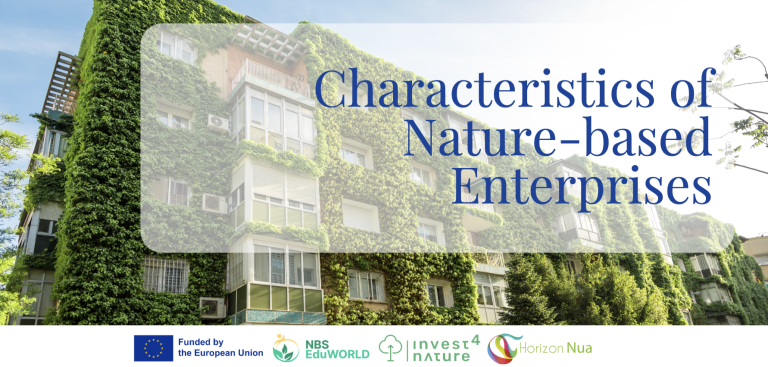 characteristics of nature-based enterprises in front of green walled building