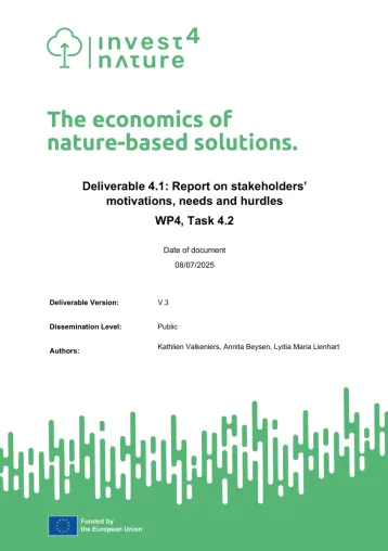 Invest4Nature D4.1 cover