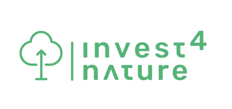 Invest4Nature logo showing a tree with an upward arrow trunk.