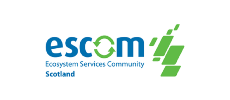 escom logo - green and blue