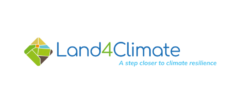 land4climate logo - diamond shape with mosaic inside