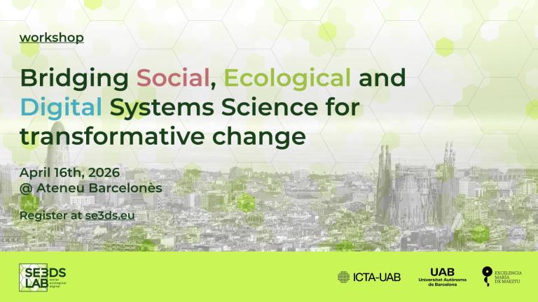 Bridging Social, Ecological and Digital Systems Science for transformative change poster