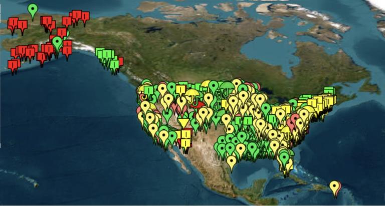 Map of all banks and in-lieu-fee programs in RIBITs