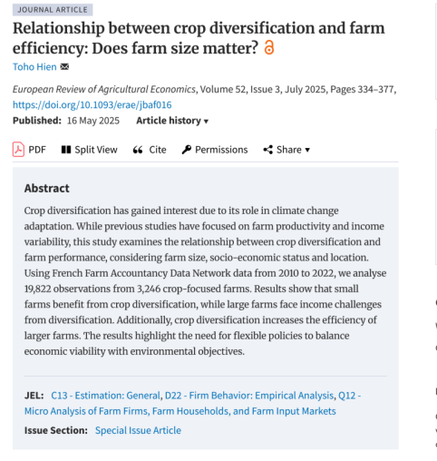 Screenshot of the title of the paper in the online journal.