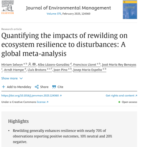 Screenshot of the title of the paper in the online journal.