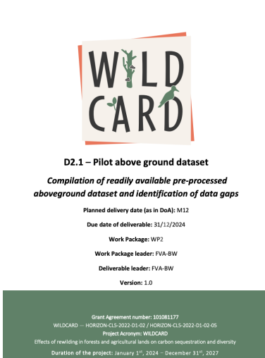 Pilot above ground dataset